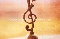 Antique Copper Handbell with G-Clef Handle