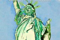 New York City Statue of Liberty Digital Watercolor